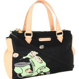 Betsey Johnson Bj-eweled Scooter Black Sat…